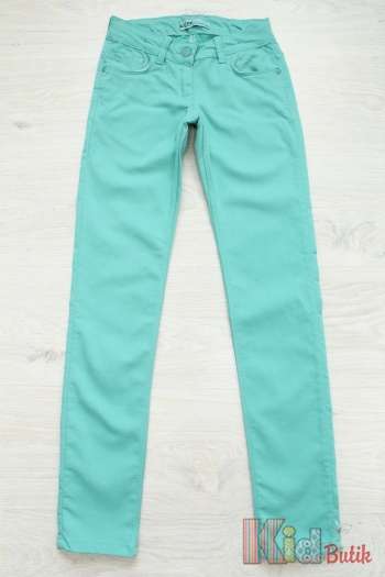 Купити Штани слім для дівчинки бірюзового кольору A-yugi Jeans Т16-127(7263) З на КідБутік Штани слім для дівчинки бірюзового кольору A-yugi Jeans Т16-127(7263) З