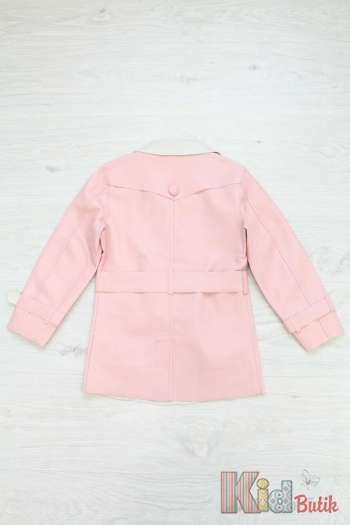 Купить Плащ для девочки светло-розового цвета из экокожи Zarv Kids И16-88Рз З на КидБутик Плащ для девочки светло-розового цвета из экокожи Zarv Kids И16-88Рз З
