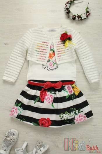 Купить Костюм 3-ка для девочки ( футболка+юбка+жакет) Micro Мк16-23(2575) Э на КидБутик Костюм 3-ка для девочки ( футболка+юбка+жакет) Micro Мк16-23(2575) Э