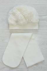 Купить Набор для девочки(шапка + шарф) Pupill А1359 л на КидБутик Набор для девочки(шапка + шарф) Pupill А1359 л