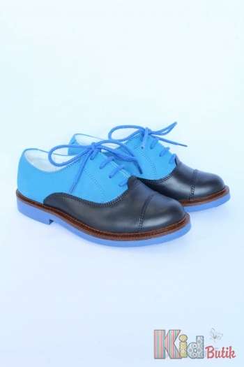 Купить Туфли-оксфорды синие комбинированные Bartek 16-98566/SZ/102 -З на КидБутик Туфли-оксфорды синие комбинированные Bartek 16-98566/SZ/102 -З
