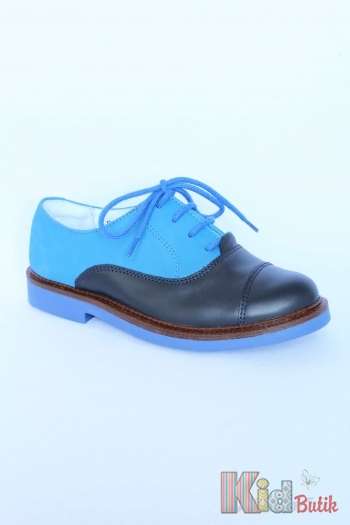 Купить Туфли-оксфорды синие комбинированные Bartek 16-98566/SZ/102 -З на КидБутик Туфли-оксфорды синие комбинированные Bartek 16-98566/SZ/102 -З