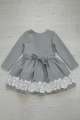 Купить Платье нарядное серого цвета для девочки Daga М16-5415 Э на КидБутик Платье нарядное серого цвета для девочки Daga М16-5415 Э - фото 5