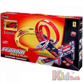 Купить Игровой набор - трек Ferrari Двойной полёт Bburago 18-31301 э на КидБутик Игровой набор - трек Ferrari Двойной полёт Bburago 18-31301 э