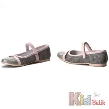 Купить Туфли серые с розовым для девочки Bartek 17-18655/1G7 З на КидБутик Туфли серые с розовым для девочки Bartek 17-18655/1G7 З