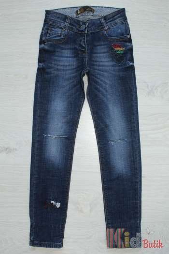 Купити Джинси скіні для дівчинки з модними рваними колінками A-yugi Jeans Т17-22(6434) л на КідБутік Джинси скіні для дівчинки з модними рваними колінками A-yugi Jeans Т17-22(6434) л