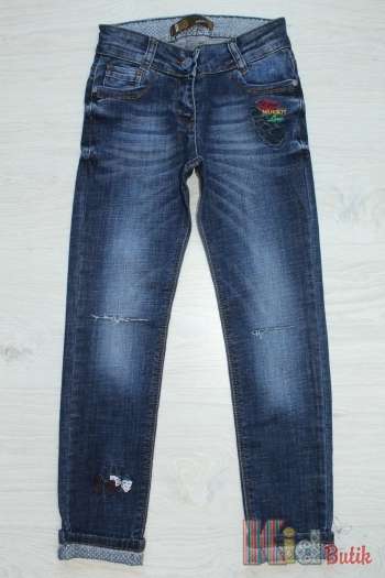Купити Джинси скіні для дівчинки з модними рваними колінками A-yugi Jeans Т17-22(6434) л на КідБутік Джинси скіні для дівчинки з модними рваними колінками A-yugi Jeans Т17-22(6434) л