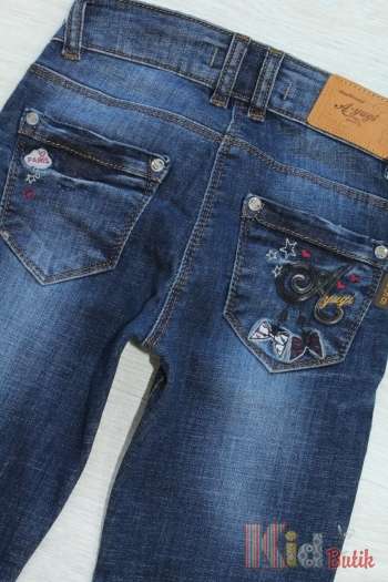 Купити Джинси скіні для дівчинки з модними рваними колінками A-yugi Jeans Т17-22(6434) л на КідБутік Джинси скіні для дівчинки з модними рваними колінками A-yugi Jeans Т17-22(6434) л