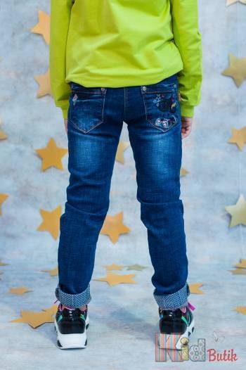 Купити Джинси скіні для дівчинки з модними рваними колінками A-yugi Jeans Т17-22(6434) л на КідБутік Джинси скіні для дівчинки з модними рваними колінками A-yugi Jeans Т17-22(6434) л