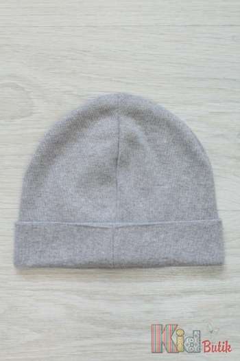 Шапка с отворотом "Vintage vessels. Gray." Trestelle W17-051S
