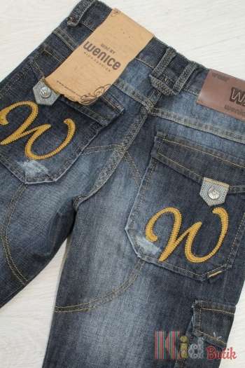 Купить Джинсы прямые для девочки Wenice W3565(BA2501640-1) на КидБутик Джинсы прямые для девочки Wenice W3565(BA2501640-1)