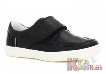 Купить Мокасины для мальчика чёрные на белой подошве Bartek 17-25369/SZ/N2 на КидБутик Мокасины для мальчика чёрные на белой подошве Bartek 17-25369/SZ/N2