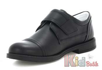 Купить Туфли чёрные для мальчика на одну липучку Bartek 17-28634/SZ-N2 на КидБутик Туфли чёрные для мальчика на одну липучку Bartek 17-28634/SZ-N2