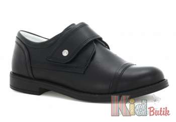 Купить Туфли чёрные для мальчика на одну липучку Bartek 17-28634/SZ-N2 на КидБутик Туфли чёрные для мальчика на одну липучку Bartek 17-28634/SZ-N2