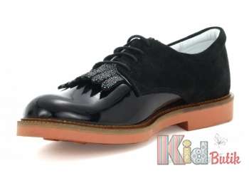 Купить Лоферы на шнурках для девочки Bartek 17-28597/SZ/L9 на КидБутик Лоферы на шнурках для девочки Bartek 17-28597/SZ/L9