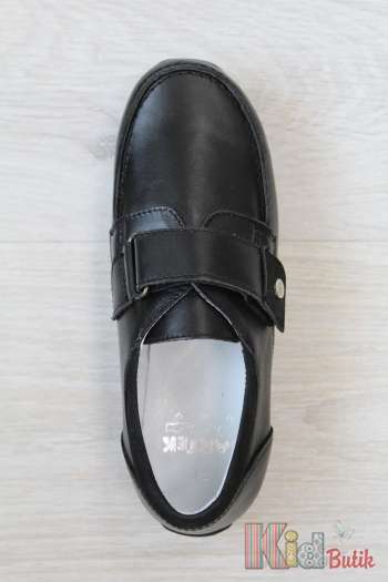 Купить Туфли чёрного цвета на липучке для мальчика Bartek 17-28656/SZ/Z80 на КидБутик Туфли чёрного цвета на липучке для мальчика Bartek 17-28656/SZ/Z80