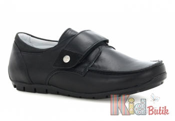 Купить Туфли чёрного цвета на липучке для мальчика Bartek 17-28656/SZ/Z80 на КидБутик Туфли чёрного цвета на липучке для мальчика Bartek 17-28656/SZ/Z80
