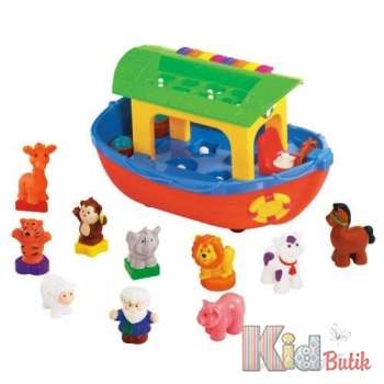 Купить Игровой набор - Ноев Ковчег (на колесах, озвуч. укр. яз.) Kiddieland 06340 на КидБутик Игровой набор - Ноев Ковчег (на колесах, озвуч. укр. яз.) Kiddieland 06340