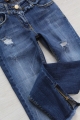 Купить Джинсы прямые с потертостями и металлическими колечками A-yugi Jeans Аю18-25(9062) на КидБутик Джинсы прямые с потертостями и металлическими колечками A-yugi Jeans Аю18-25(9062) - фото 3