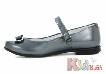 Купить Туфли лаковые серого цвета для девочки Bartek 18-28554/SZ/L5 на КидБутик Туфли лаковые серого цвета для девочки Bartek 18-28554/SZ/L5
