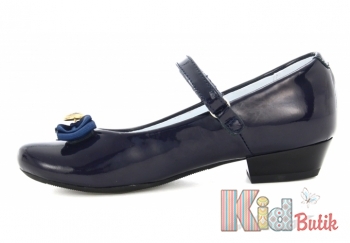 Туфли лаковые синего цвета для девочки Bartek 18-28636/SZ/L1