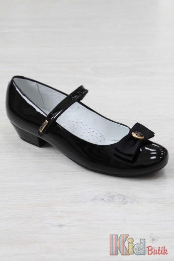 Купить Туфли чёрные лаковые для девочки Bartek 18-28636/SZ/L3 на КидБутик Туфли чёрные лаковые для девочки Bartek 18-28636/SZ/L3