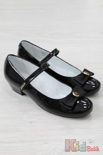 Купить Туфли чёрные лаковые для девочки Bartek 18-28636/SZ/L3 на КидБутик Туфли чёрные лаковые для девочки Bartek 18-28636/SZ/L3