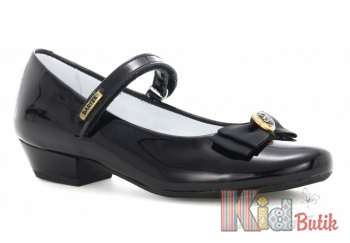 Купить Туфли чёрные лаковые для девочки Bartek 18-28636/SZ/L3 на КидБутик Туфли чёрные лаковые для девочки Bartek 18-28636/SZ/L3