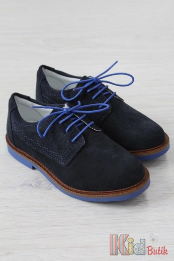 Купить Туфли тёмно-синие с контрастной подошвой Bartek 18-28517/SZ/W28 на КидБутик Туфли тёмно-синие с контрастной подошвой Bartek 18-28517/SZ/W28