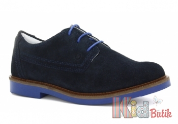 Купить Туфли тёмно-синие с контрастной подошвой Bartek 18-28517/SZ/W28 на КидБутик Туфли тёмно-синие с контрастной подошвой Bartek 18-28517/SZ/W28