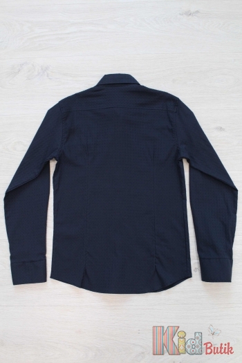 Купити Рубашка котоновая темно-синя для мальчика Ozk kids Oz18-12(1362) Т.Син. на КідБутік Рубашка котоновая темно-синя для мальчика Ozk kids Oz18-12(1362) Т.Син.