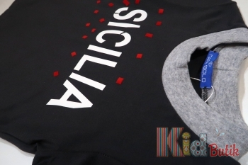Купить Футболка темно-серая с принтом для мальчика Пара Solo 17739 на КидБутик Футболка темно-серая с принтом для мальчика Пара Solo 17739