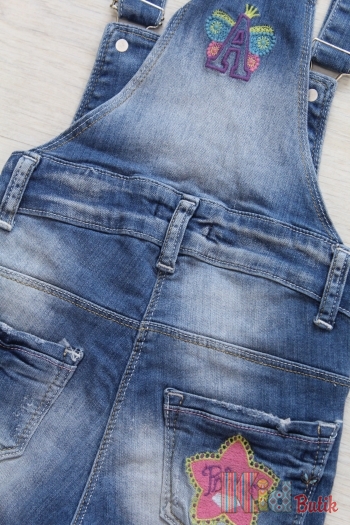 Купить Комбинезон джинсовый для девочки A-yugi Jeans Аю18-35 на КидБутик Комбинезон джинсовый для девочки A-yugi Jeans Аю18-35