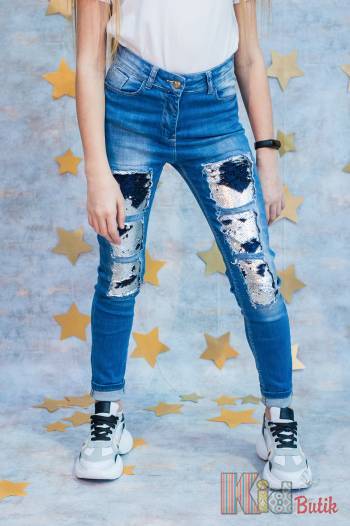 Купити Джинси скіні для дівчинки з улюбленими паєтками A-yugi Jeans Аю18-36(9074) на КідБутік Джинси скіні для дівчинки з улюбленими паєтками A-yugi Jeans Аю18-36(9074)