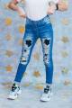 Купити Джинси скіні для дівчинки з улюбленими паєтками A-yugi Jeans Аю18-36(9074) на КідБутік Джинси скіні для дівчинки з улюбленими паєтками A-yugi Jeans Аю18-36(9074) - фото 4