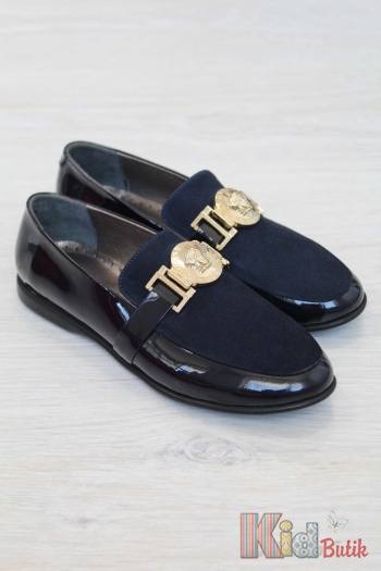 Купити Туфлі для дівчинки синього кольору Kemal Pafi КР18-690 на КідБутік Туфлі для дівчинки синього кольору Kemal Pafi КР18-690