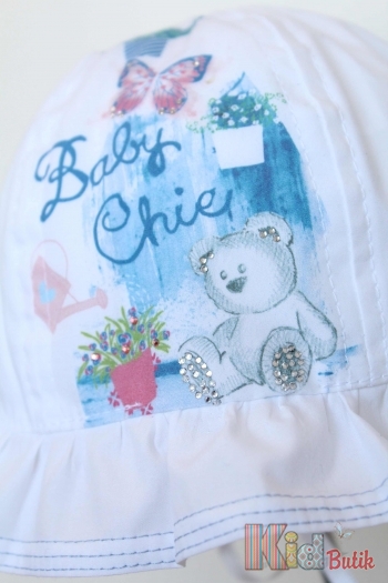 Купити Панамка біла для дівчинки "Baby Chici" Trestelle W18 467B на КідБутік Панамка біла для дівчинки "Baby Chici" Trestelle W18 467B
