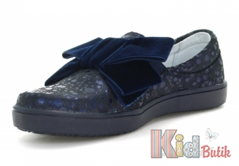 Купить Слипоны с бантом Bartek 18-45384/SZ/AOS на КидБутик Слипоны с бантом Bartek 18-45384/SZ/AOS