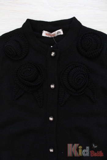Купить Кофта черная вязаная no collar в школу Badi junior BJ18-28(5860) на КидБутик Кофта черная вязаная no collar в школу Badi junior BJ18-28(5860)