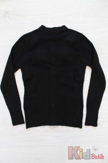 Купить Кофта черная вязаная no collar в школу Badi junior BJ18-28(5860) на КидБутик Кофта черная вязаная no collar в школу Badi junior BJ18-28(5860)