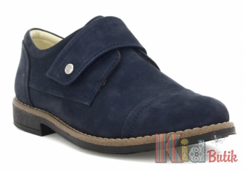 Купить Туфли синие на липучке для мальчика Bartek 18-25634/SZ/90 на КидБутик Туфли синие на липучке для мальчика Bartek 18-25634/SZ/90