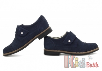 Купить Туфли синие на липучке для мальчика Bartek 18-25634/SZ/90 на КидБутик Туфли синие на липучке для мальчика Bartek 18-25634/SZ/90