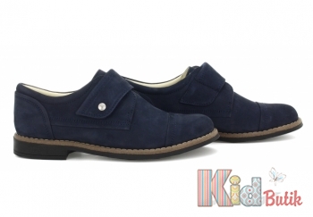 Купить Туфли синие на липучке для мальчика Bartek 18-25634/SZ/90 на КидБутик Туфли синие на липучке для мальчика Bartek 18-25634/SZ/90