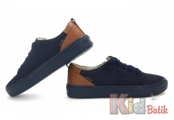 Купить Туфли темно-синего цвета с кричневой вставкой Bartek 18-45020/SZ/270 на КидБутик Туфли темно-синего цвета с кричневой вставкой Bartek 18-45020/SZ/270