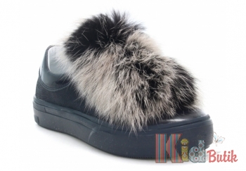 Купити Слiпони темно-синього кольору з хутром Bartek 18-48697/SZ/1RCX на КідБутік Слiпони темно-синього кольору з хутром Bartek 18-48697/SZ/1RCX
