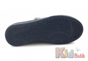 Купити Слiпони темно-синього кольору з хутром Bartek 18-48697/SZ/1RCX на КідБутік Слiпони темно-синього кольору з хутром Bartek 18-48697/SZ/1RCX
