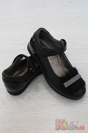 Купить Туфли для девочки черного цвета Kemal Pafi КР18-120.21210/2(01чор) на КидБутик Туфли для девочки черного цвета Kemal Pafi КР18-120.21210/2(01чор)