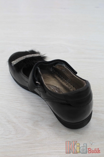 Купить Туфли для девочки черного цвета Kemal Pafi КР18-120.21210/2(01чор) на КидБутик Туфли для девочки черного цвета Kemal Pafi КР18-120.21210/2(01чор)