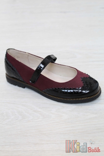 Купить Туфельки с лаковыми вставками для девочек Bartek 18-45637/SZ/L9 на КидБутик Туфельки с лаковыми вставками для девочек Bartek 18-45637/SZ/L9