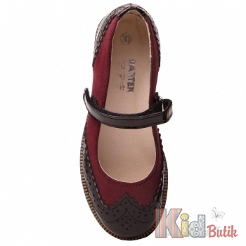 Купить Туфельки с лаковыми вставками для девочек Bartek 18-45637/SZ/L9 на КидБутик Туфельки с лаковыми вставками для девочек Bartek 18-45637/SZ/L9